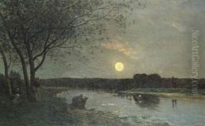 Lever De Lune by Hippolyte Camille Delpy