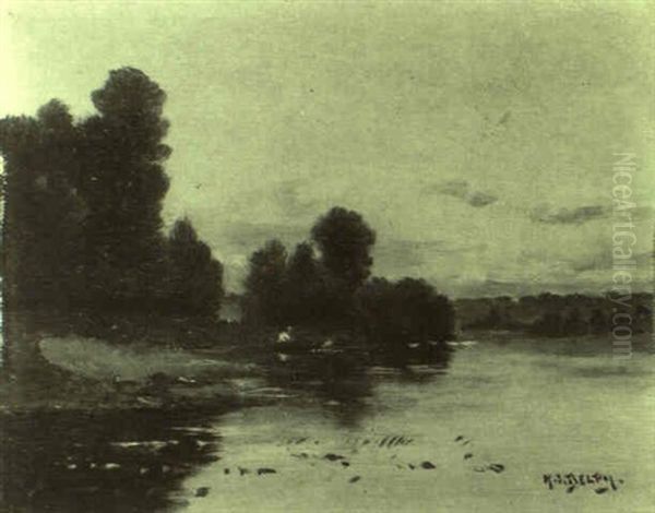 Abendliche Flusslandschaften - view 1