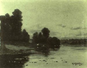 Abendliche Flusslandschaften Abendliche Flusslandschaften