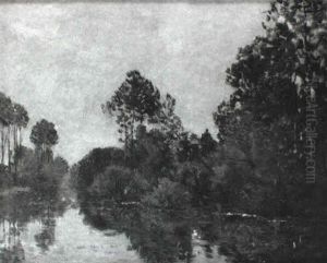 L'armancon A Laroche by Hippolyte Camille Delpy