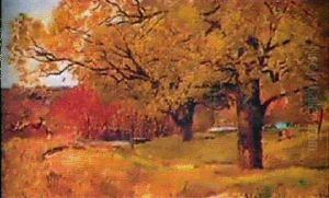 Sous-bois Pres De La Riviere by Hippolyte Camille Delpy