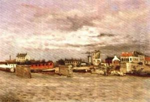 View Of Asnieres by Hippolyte Camille Delpy