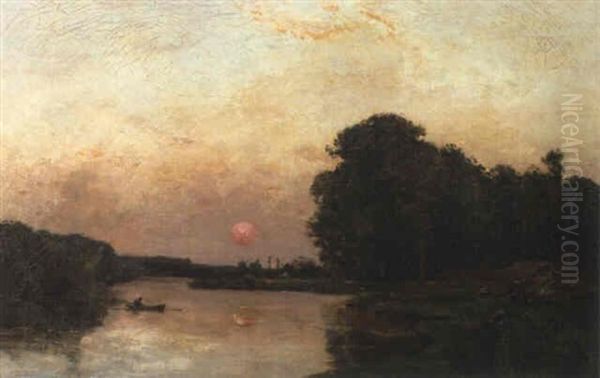 Paysage Au Coucher De Soleil - view 1