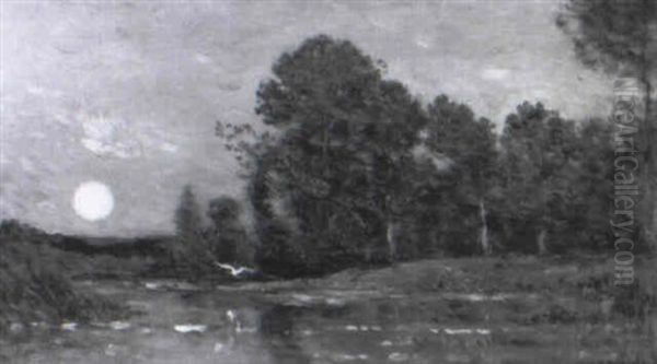 Bord De Riviere, Clair De Lune - view 1