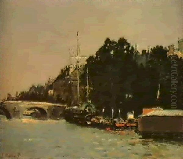La Seine Au Pont St. Michel - view 1