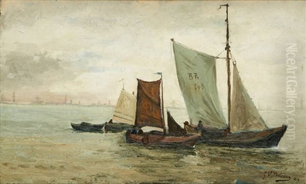 Barques De Peche Aux Environs De Breskens - view 1