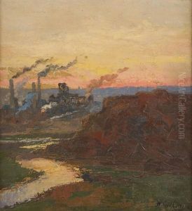 Coucher De Soleil Sur La Sambre Coucher De Soleil Sur La Sambre