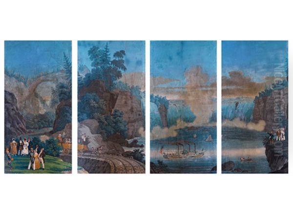 Vierteilige Papier Peint Von J. Zuber (in 4 Parts) - view 1