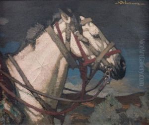 Cheval Harnache by Henri Deluermoz