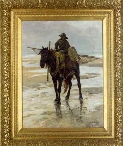 The Shrimp Fisherman by Jean Delvin