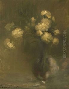 Bouquet De Fleurs Blanches by Lisbeth Delvolve-Carriere