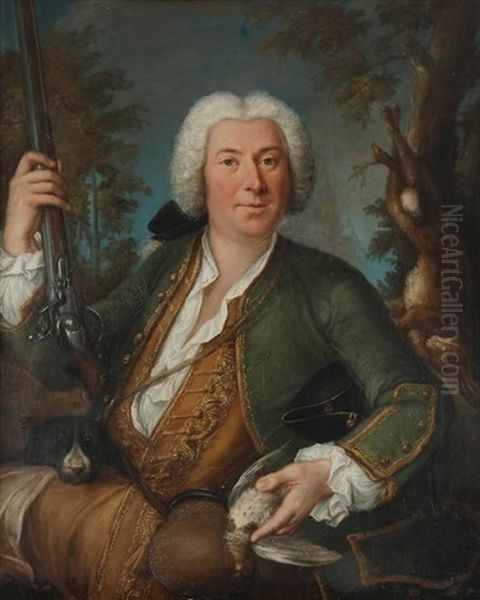Portrait D"un Chasseur Dans Un Paysage - view 1