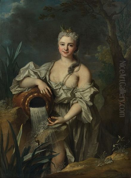 Portrait D'une Dame De Qualite En Source - view 1