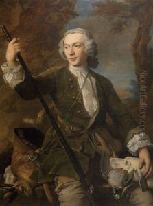 Portrait De Monsieur De Solmaquier En Chasseur