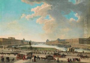 Vue De Paris Depuis La Place Dauphine