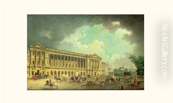 Vue Du Garde-meuble Place Louis Xv, Et Des Chevaux De Marly - view 1