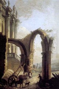 Caprice De Ruines Architecturales by Pierre Antoine Demachy