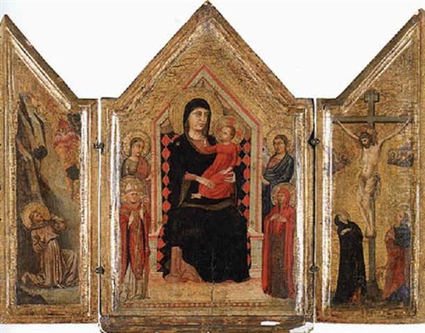 The Crossing Of A Cathedral With Ladies And Gentlemen Promenading And Peasants Plying Their Wears - view 1