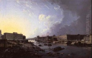 Vue Du Louvre Et De L'hotel De La Monnaie