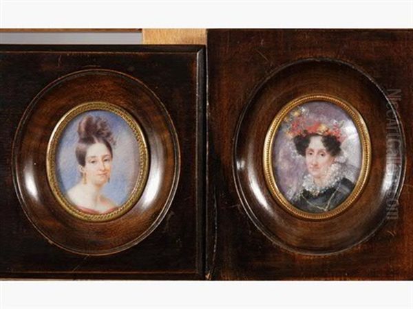 Portrait De Mademoiselle Champain (+ Portrait De Madame Champain, Lrgr; Pair) - view 1