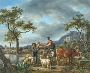 L'abreuvoir by Jean-Louis Demarne