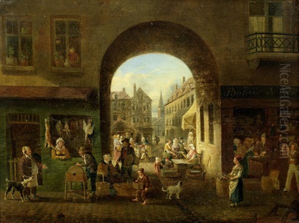 A Market Scene - view 1