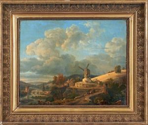Paysage Au Moulin A Vent
