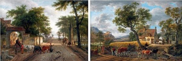 La Route Pavee, Le Gue (2 Works) - view 1