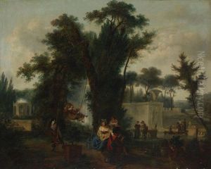 Les Jeux Dans Un Jardin by Jean-Louis Demarne