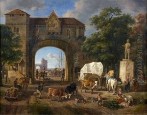Entree De La Vieille Ville by Jean-Louis Demarne