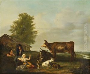 Idyllische Szene by Jean-Louis Demarne