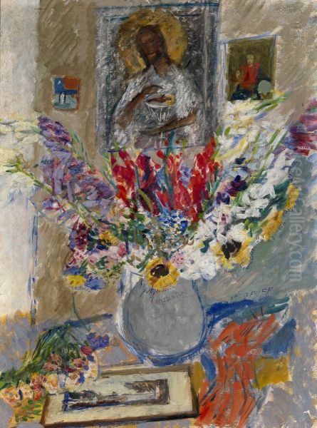 Still Life With Flowers And Icon - view 1