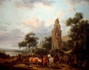 Foire A L'entree D'un Village Pres D'une Riviere Foire A L'entree D'un Village Pres D'une Riviere
