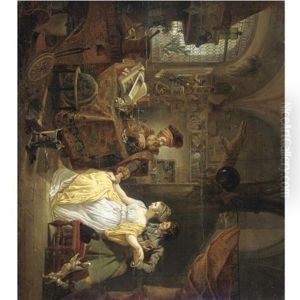 The Visit To The Alchemist by Jean-Louis Demarne