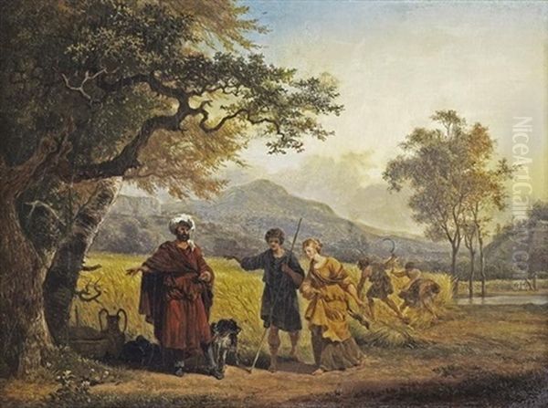 Scene De La Vie De Ruth: Ruth Quittant Son Pays Natal Pour Bethlehem (+ 3 Others; Set Of 4) - view 1