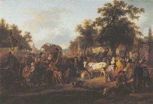 Le Village En Fete by Jean-Louis Demarne