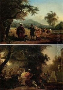 Scene From The Life Of Ruth: Ruth Leaving Her Native Land For Bethlehem