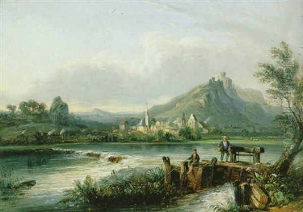 Flusslandschaft (mosel?) - view 1