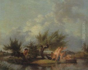 Les Baigneuses Surprises by Jean-Louis Demarne