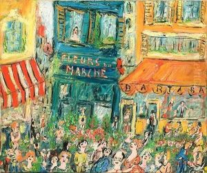 Fleurs Du Marche. by Alexis Pawlowitsch Arapoff