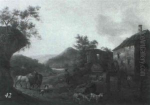 Paysage Au Moulin by Jean-Louis Demarne