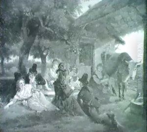 Le Dejeuner A La Campagne by Jean-Louis Demarne