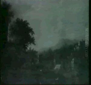 Le Passage Du Bac by Jean-Louis Demarne