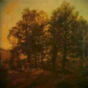 Scene Pastorale Dans Un Paysage De Clairiere by Jean-Louis Demarne