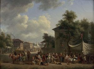 Une Fete De Village by Jean Francois Demay