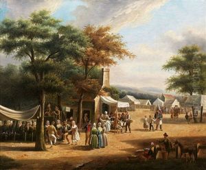 Kermesse Et Le Bal Populaire (pair) by Jean Francois Demay