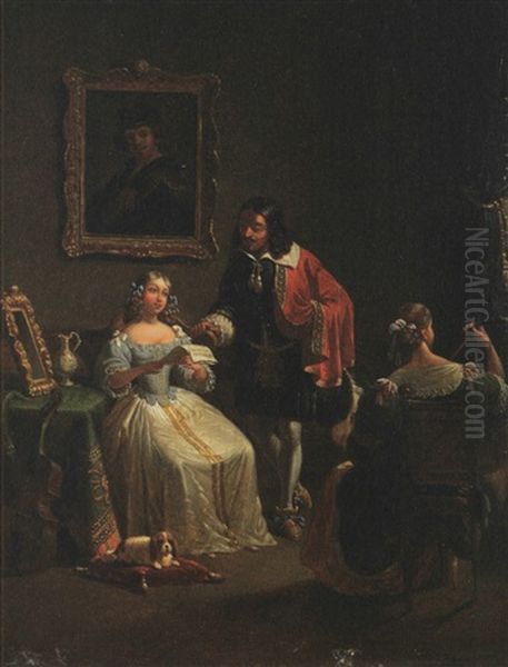 Le Concert Pres De L'autoportrait De Rembrandt - view 1
