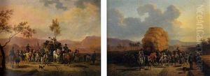 Allegorie De L'ete (+ Allegorie De L'automne; Pair) by Jean Francois Demay