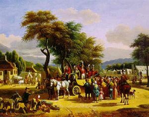 Orator At A Village Festival by Jean Francois Demay