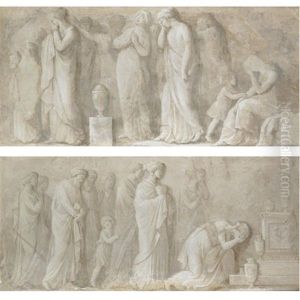Scena Con Processioni (+ Another; Pair) by Giovanni Demin